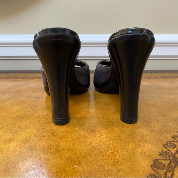 Via Spiga Made in Italy Mules Slip On Y2K Leather Heels - Picture 2 of 6